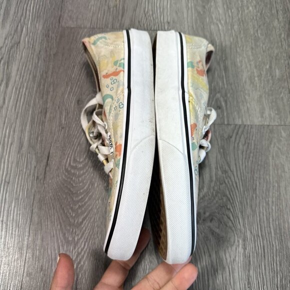 RARE Vans x Disney Little Mermaid Authentic Sneakers Limited Edition Women's 7 - Picture 3 of 9